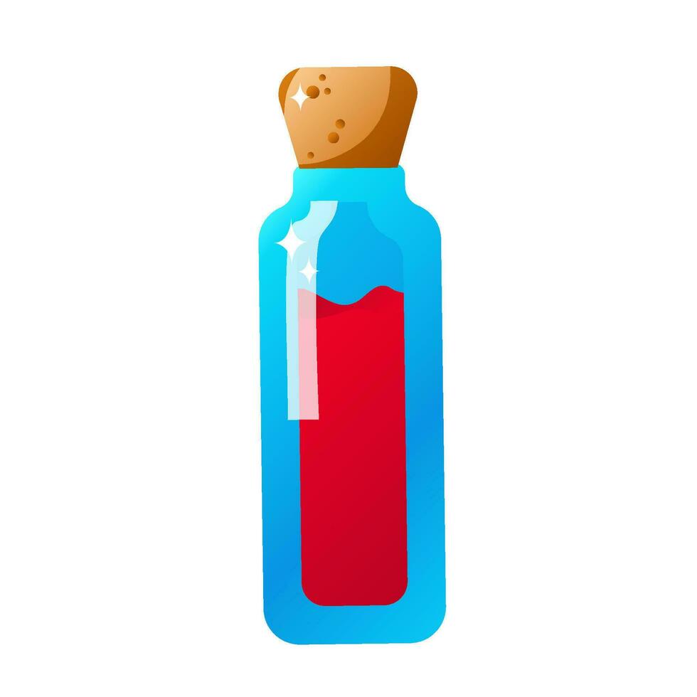 Potion on a white background. Game icon. Vector