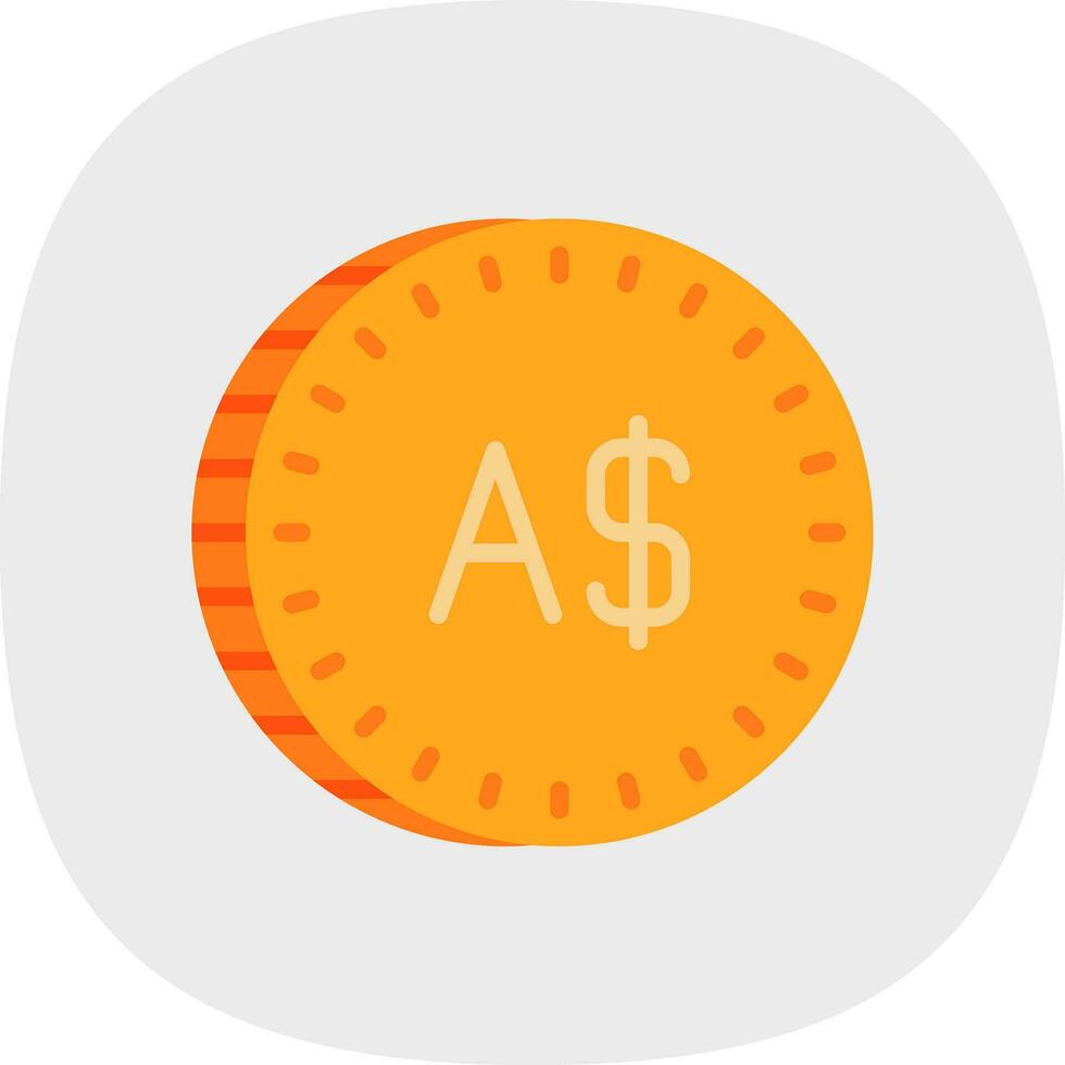 Australian Dollar Vector Icon Design