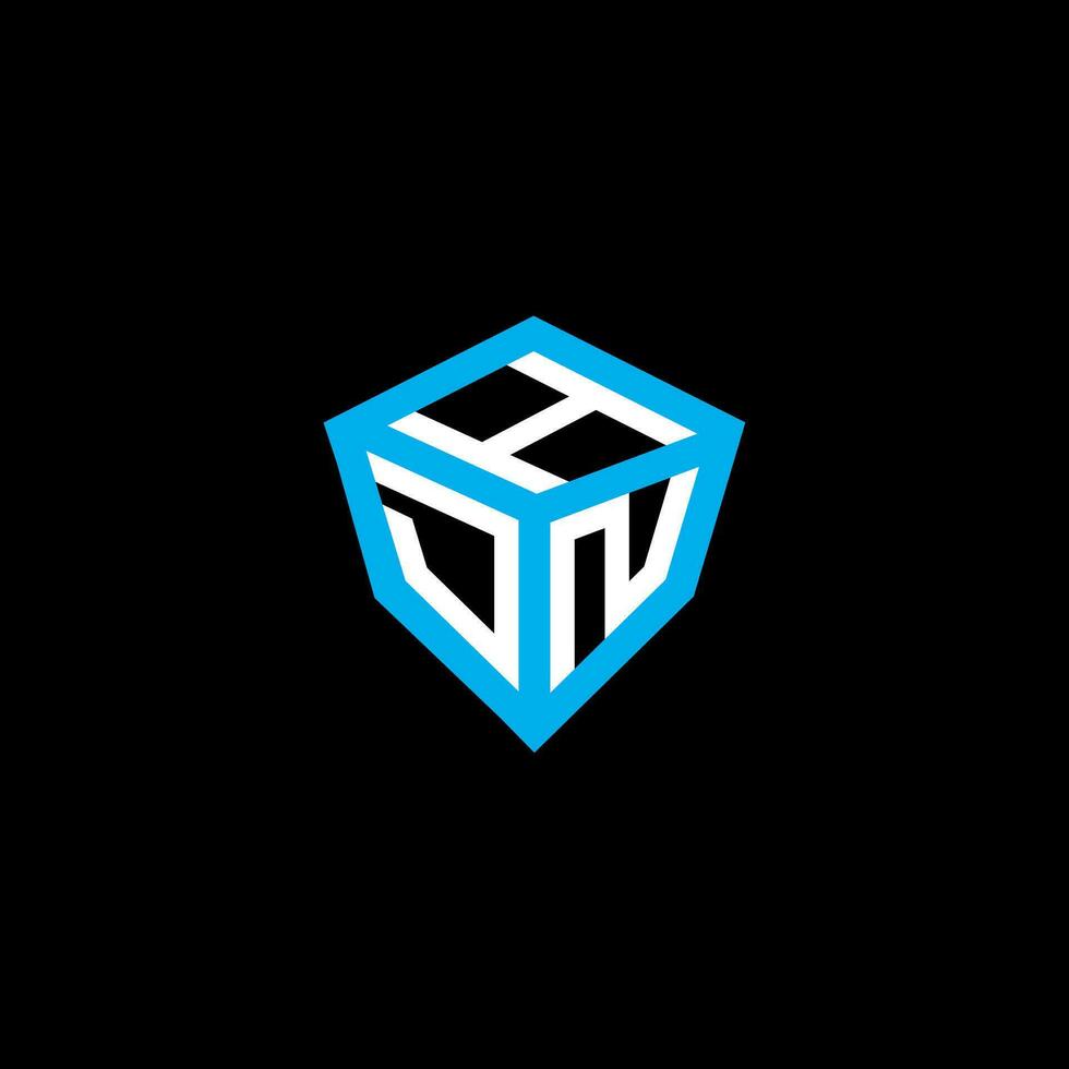 HDN letter logo vector design, HDN simple and modern logo. HDN luxurious alphabet design