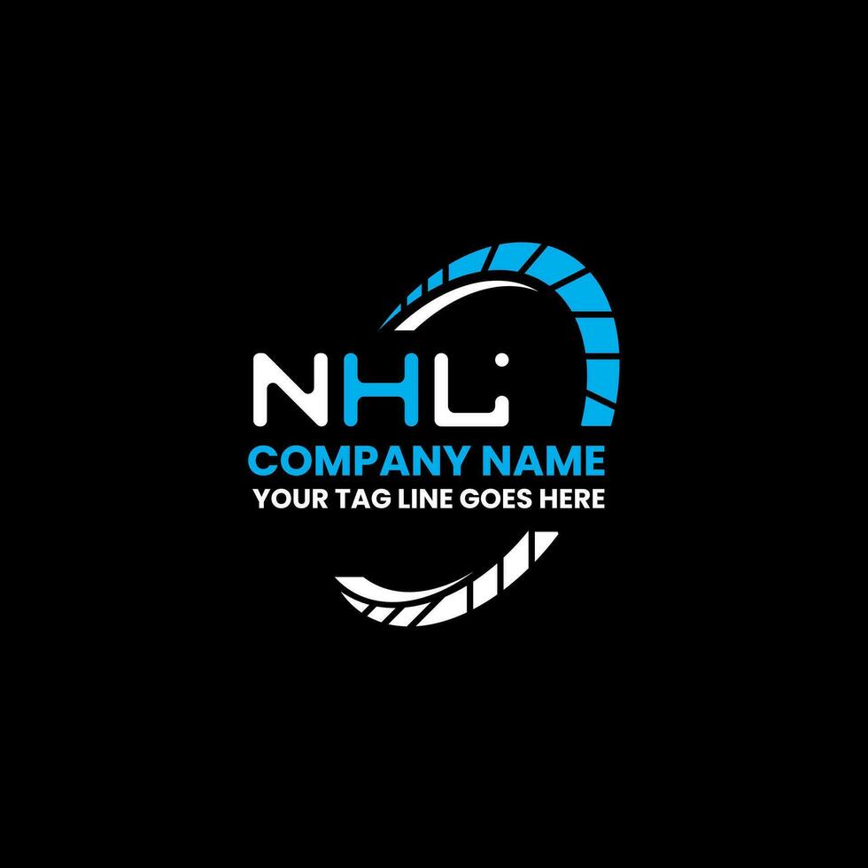 NHL letter logo vector design, NHL simple and modern logo. NHL luxurious alphabet design