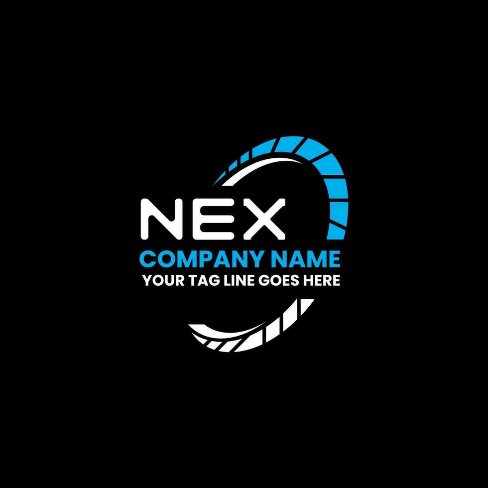 NEX letter logo vector design, NEX simple and modern logo. NEX luxurious alphabet design