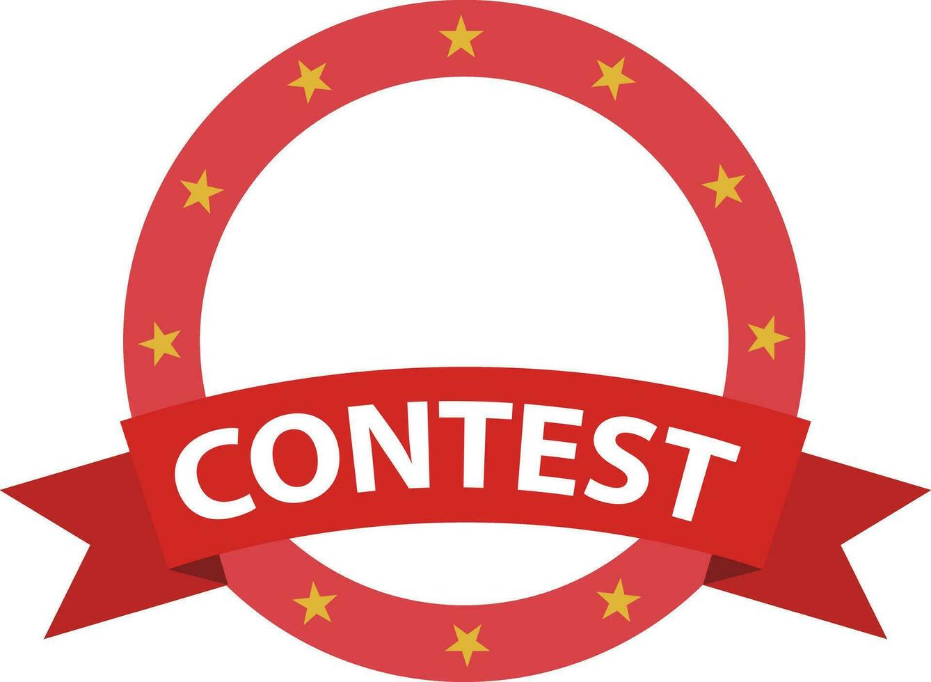 contest ribbons and reverse icon. contest banner sign. flat style. vector