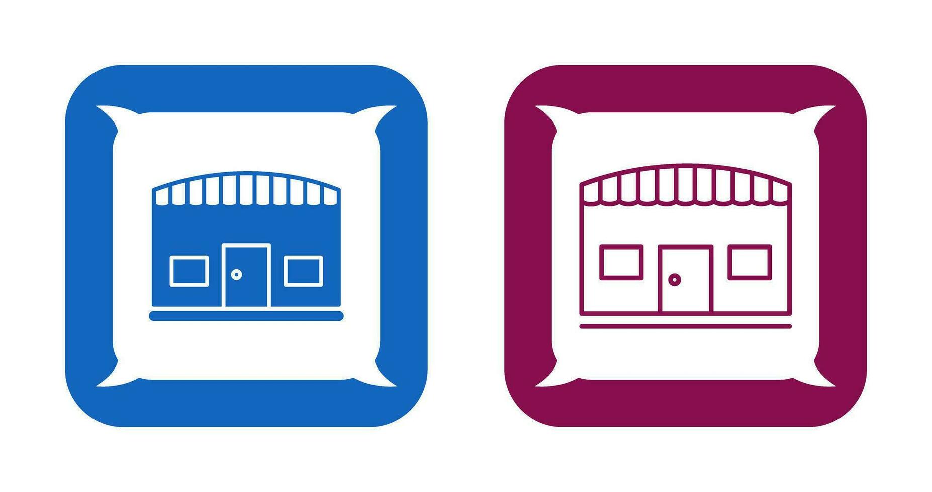 Unique Store Vector Icon