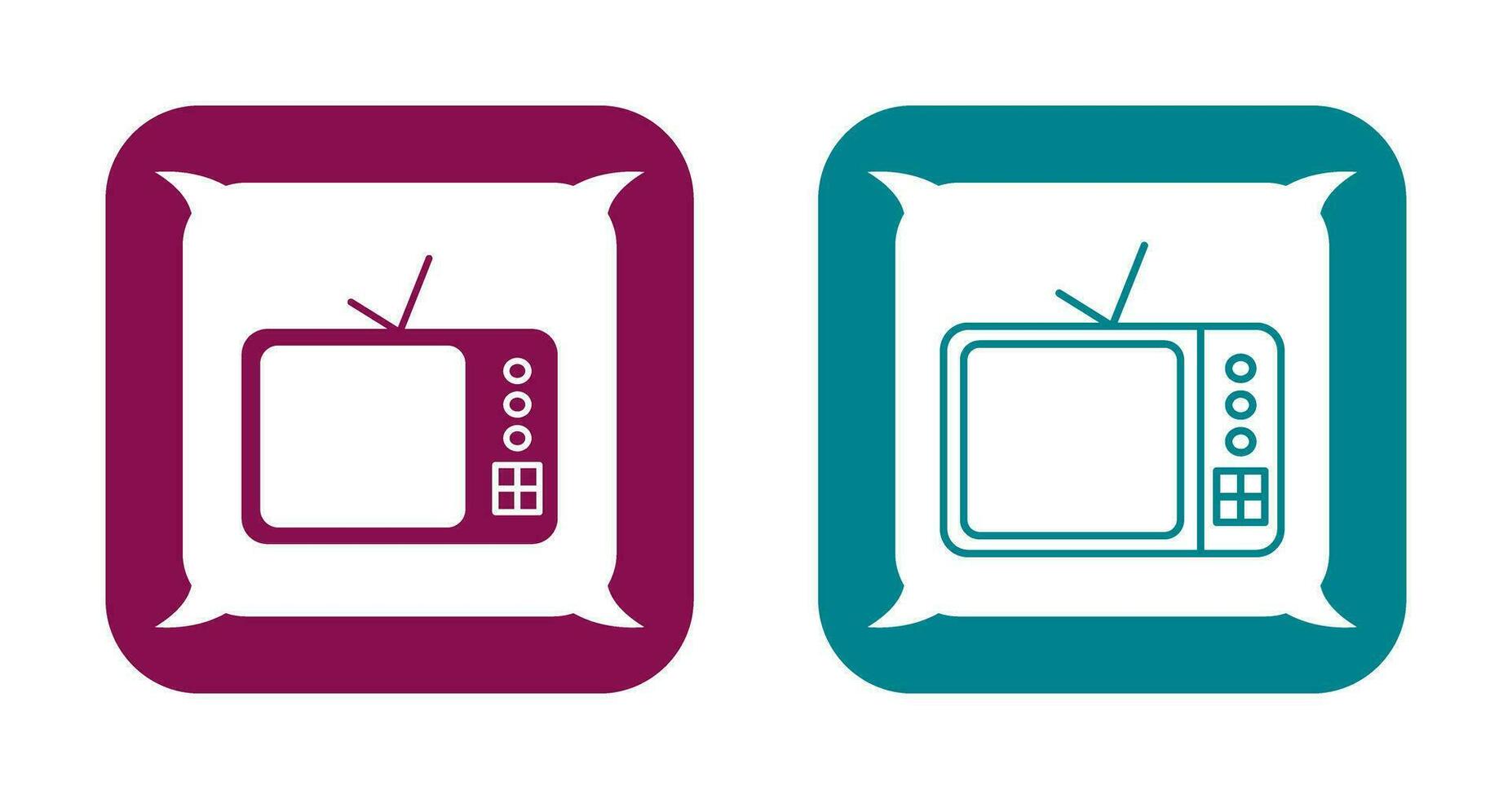 icono de vector de televisor