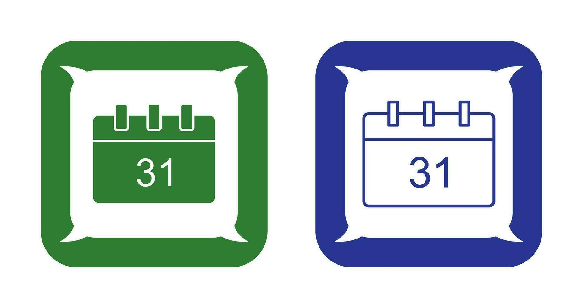 icono de vector de calendario único