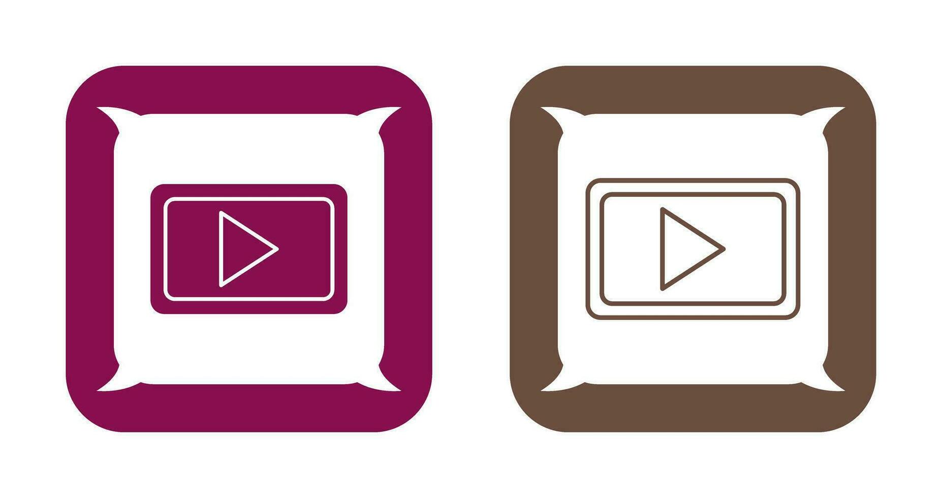 Unique Video Communication Vector Icon