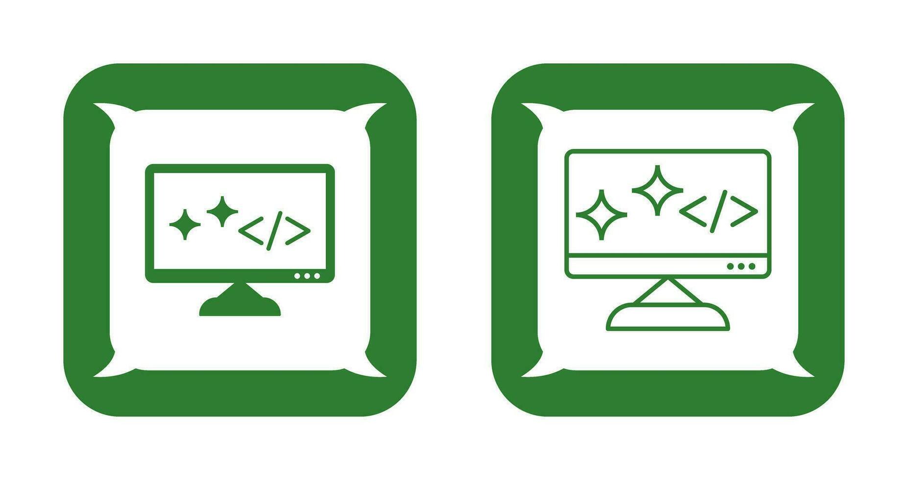 Unique Clean Code Vector Icon