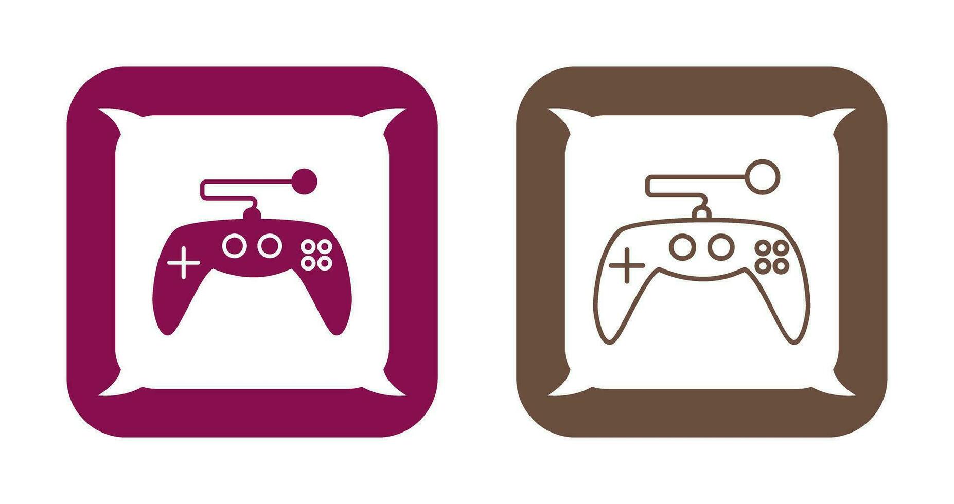 icono de vector de control de juego único