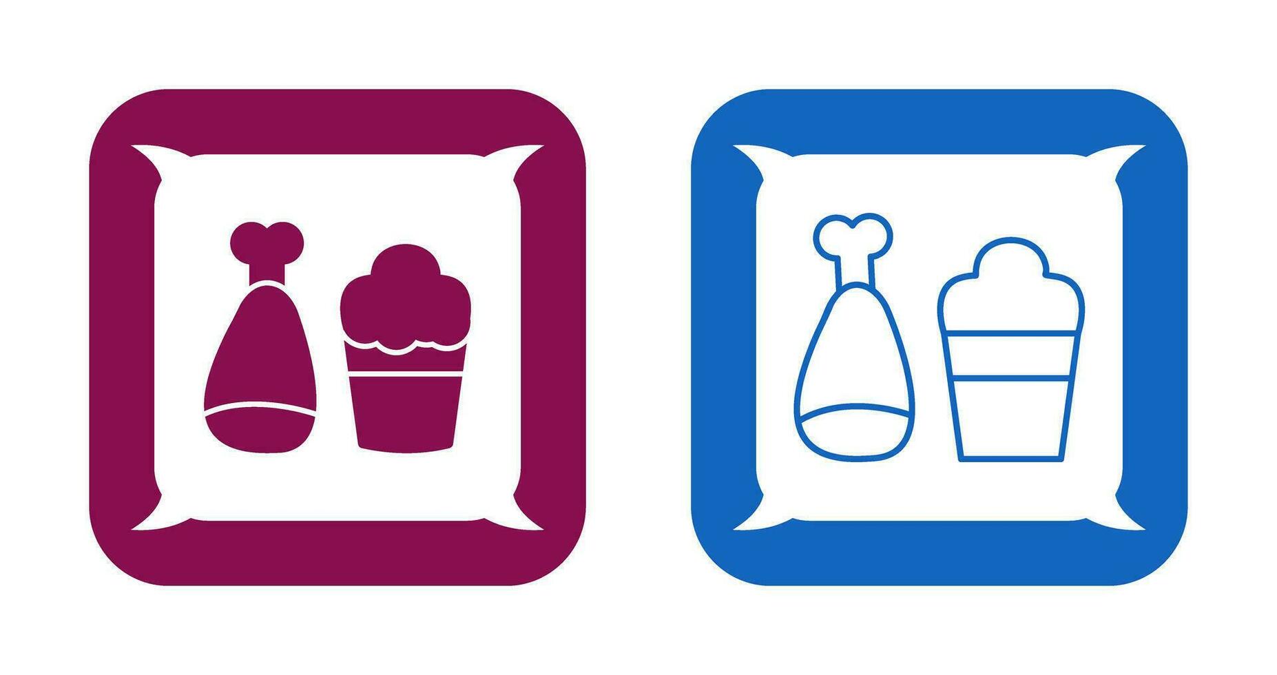 Food and Beer Vector Icon