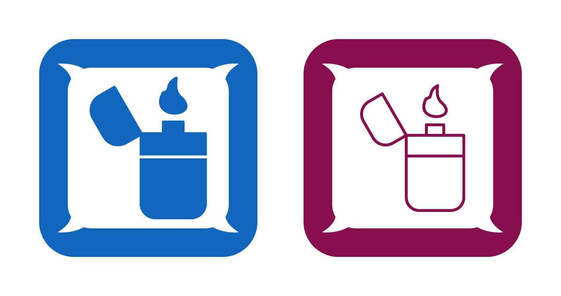 Unique Lighter Vector Icon