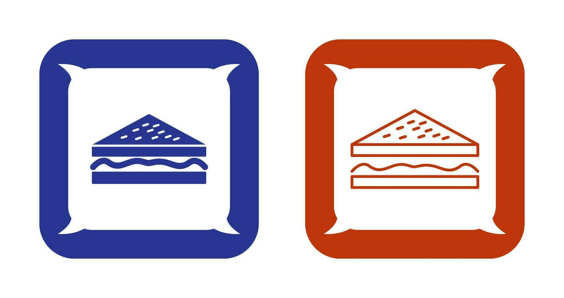 Unique Sandwich Vector Icon