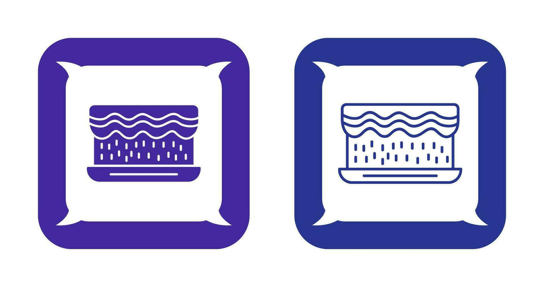 Unique Cream Cake Vector Icon