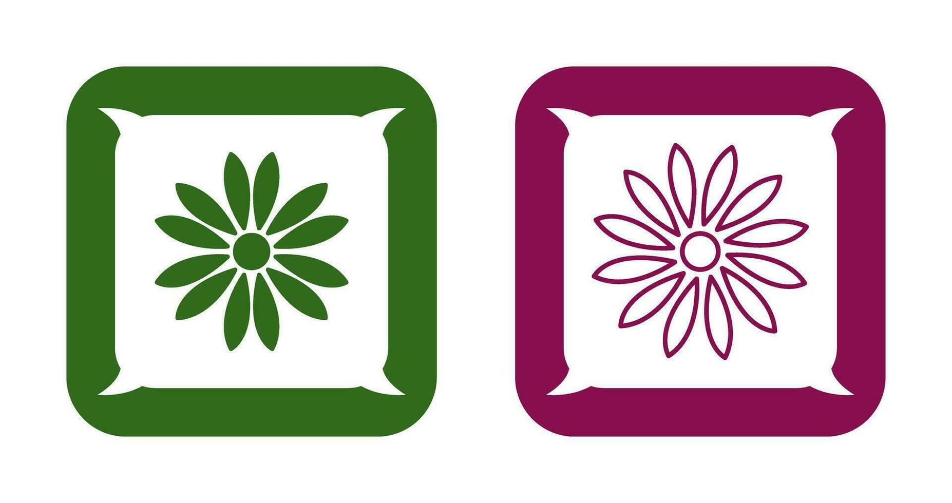 Unique Flower Vector Icon