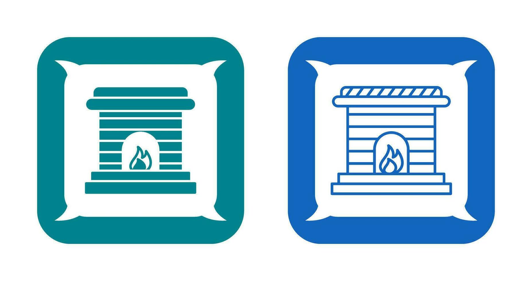 Fireplace Vector Icon