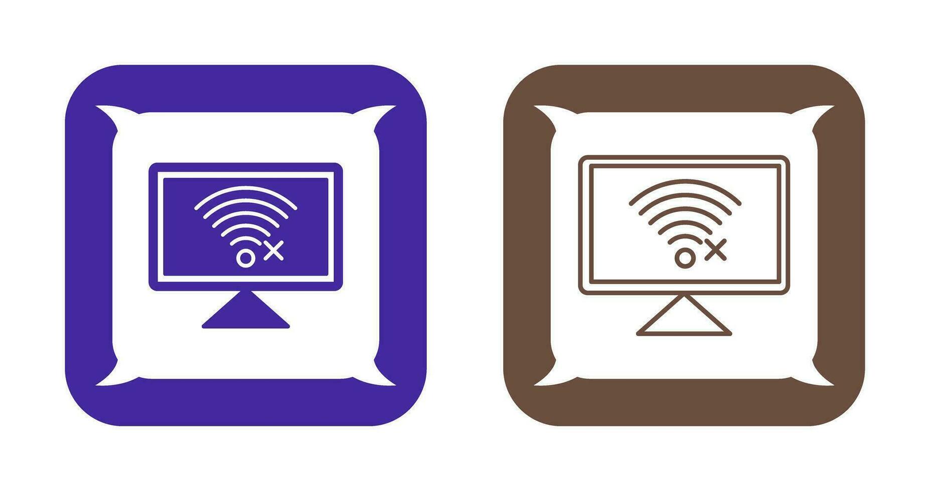 Disconnected Network Vector Icon