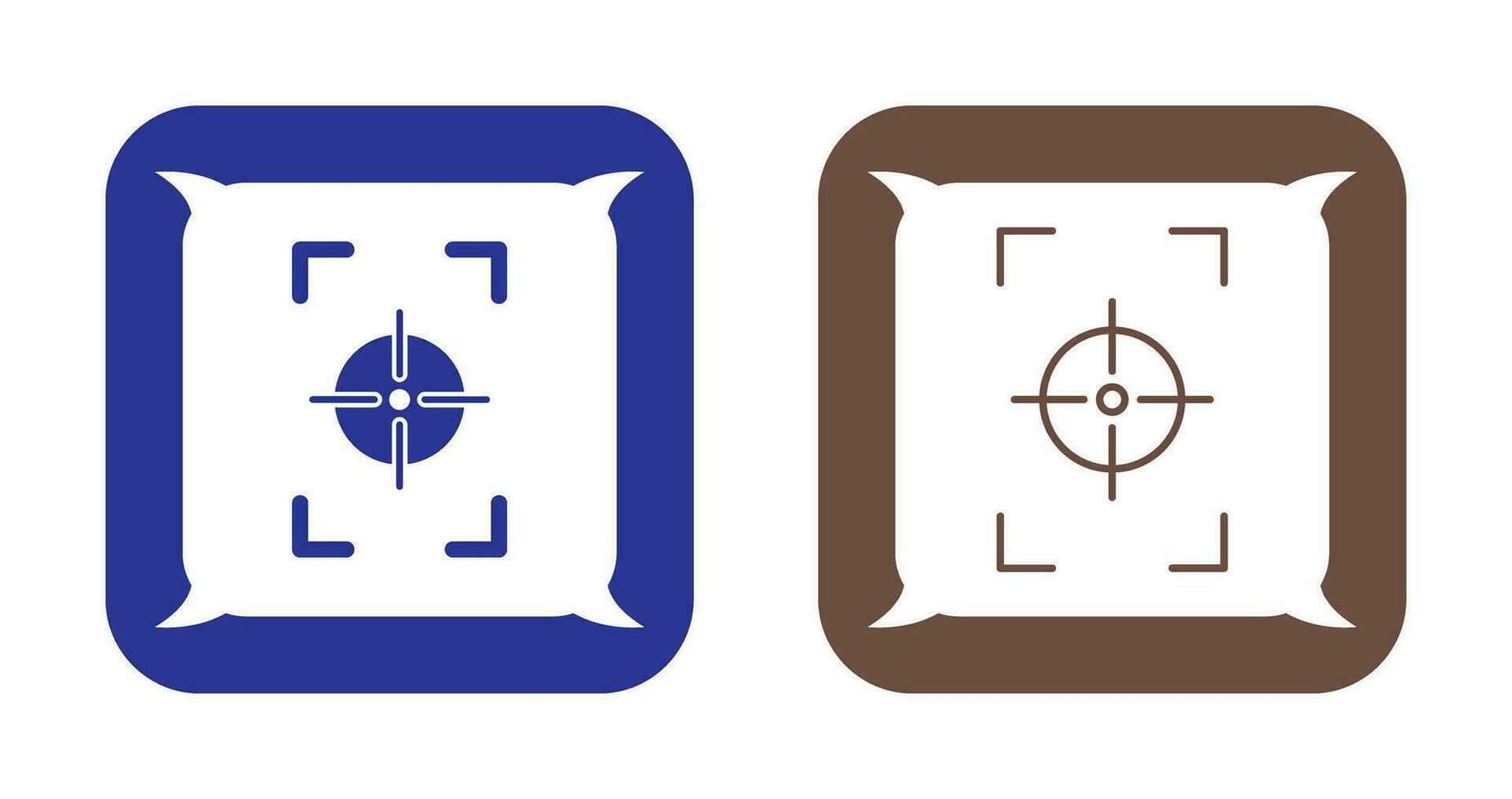 Unique Focus Vertical Vector Icon
