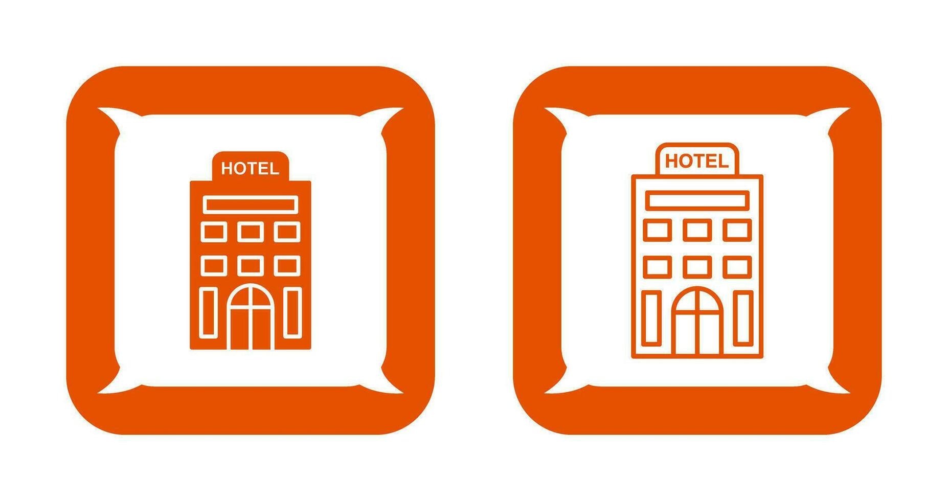 icono de vector de hotel