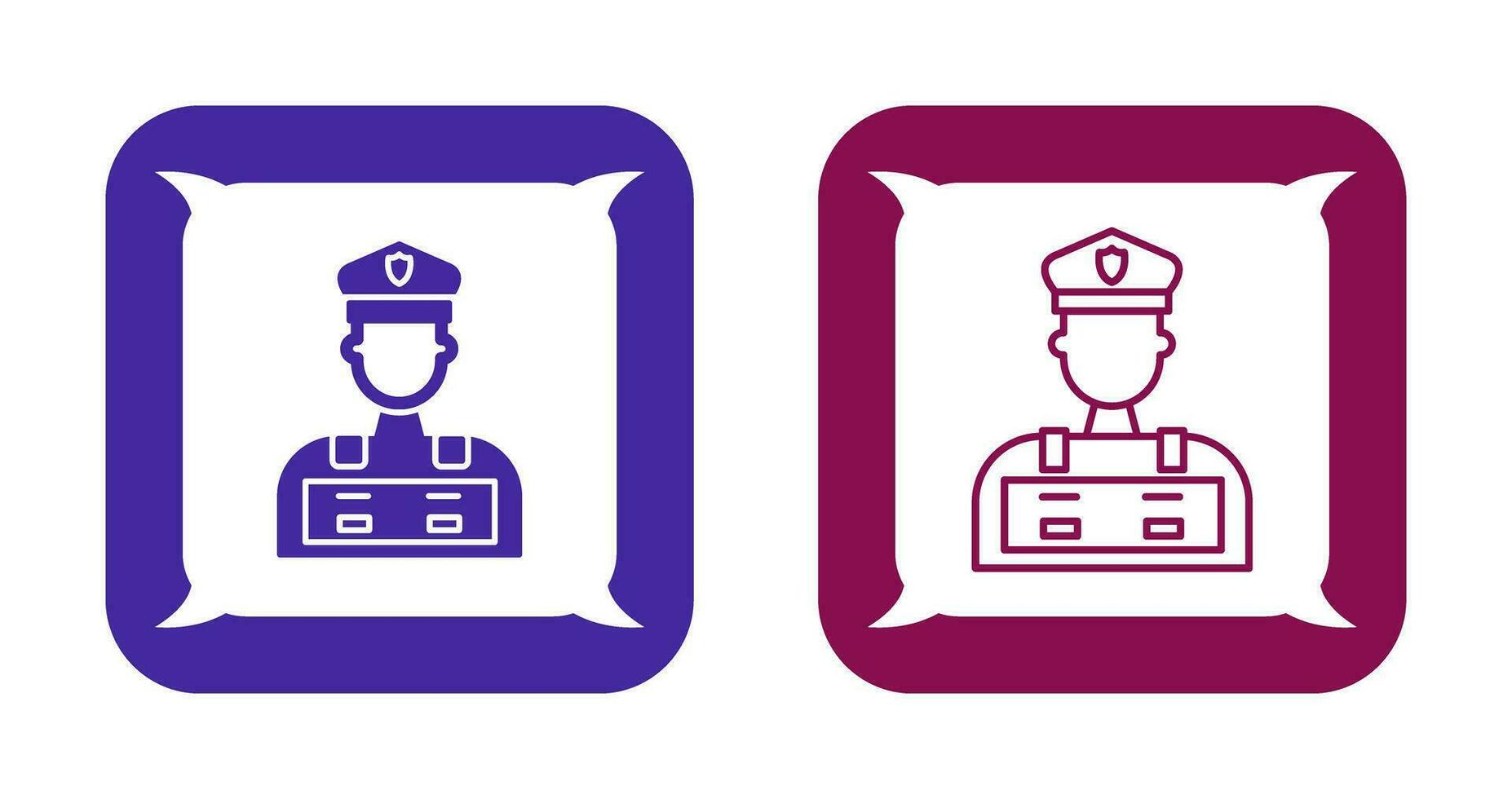 Police Man Vector Icon