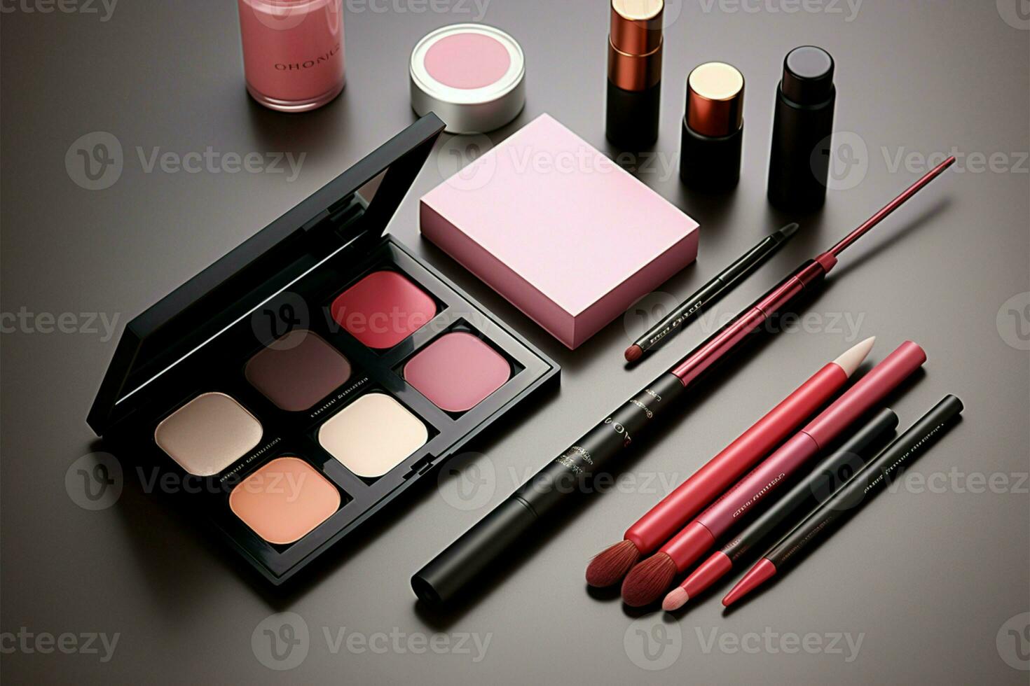 Showcase your brand with a professional makeup artist branding mockup AI Generated photo