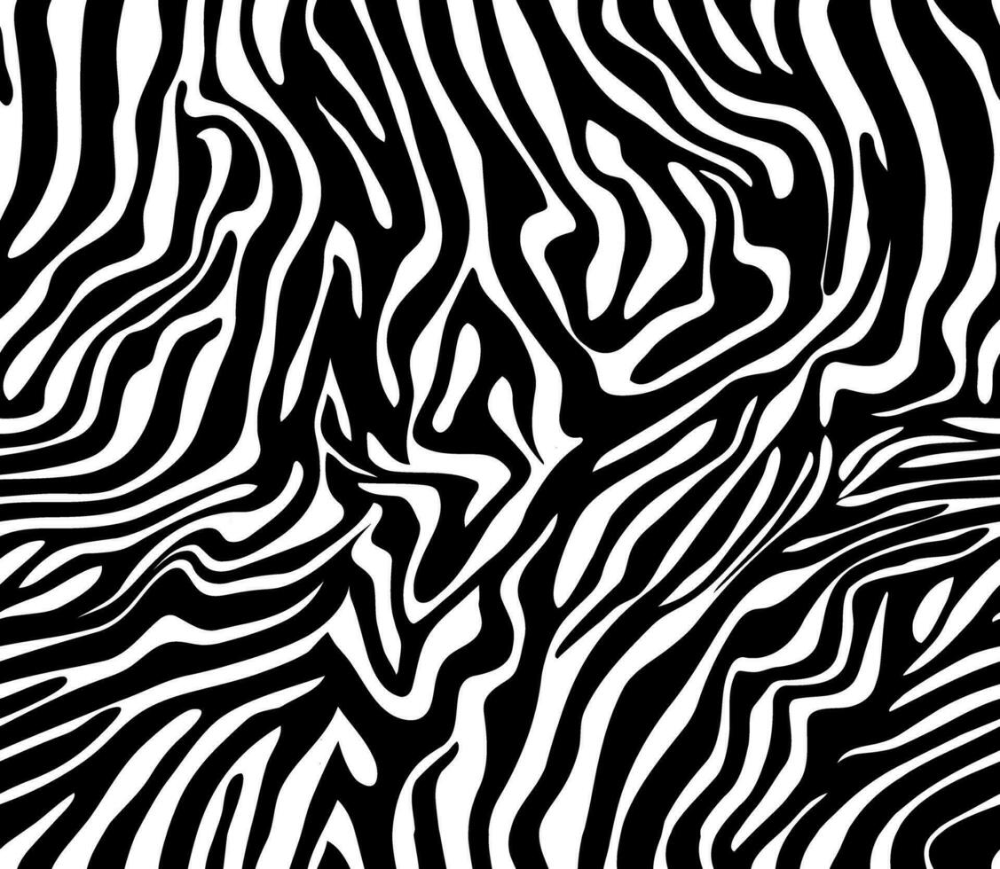 Vector animal print. Zebra ornament. Seamless pattern