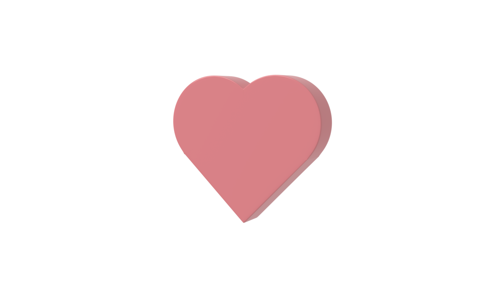 3d rouge-rose cœur Valentin l'amour 3d le rendu png. png