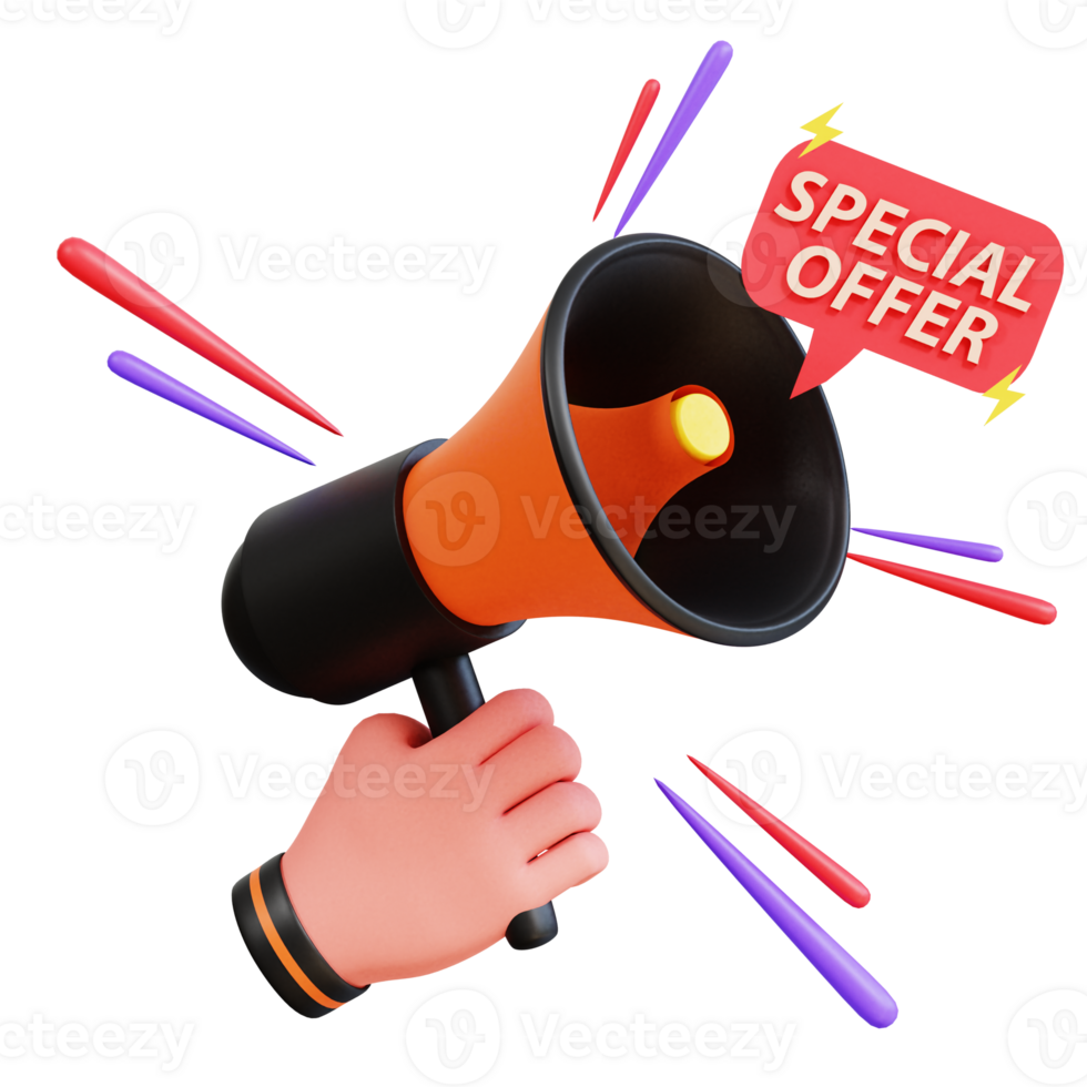 Discount Sale Text 3D Icon png