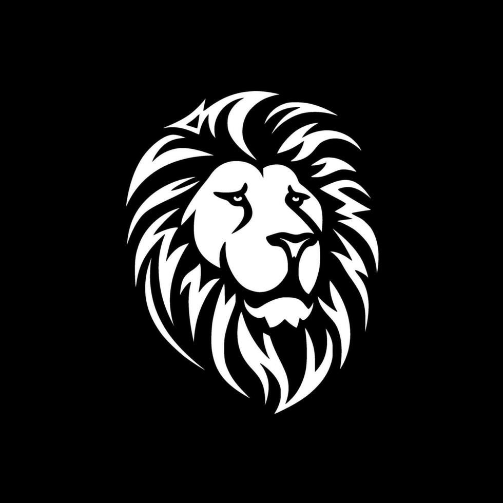 Lion - Minimalist and Flat Logo - Vector illustration