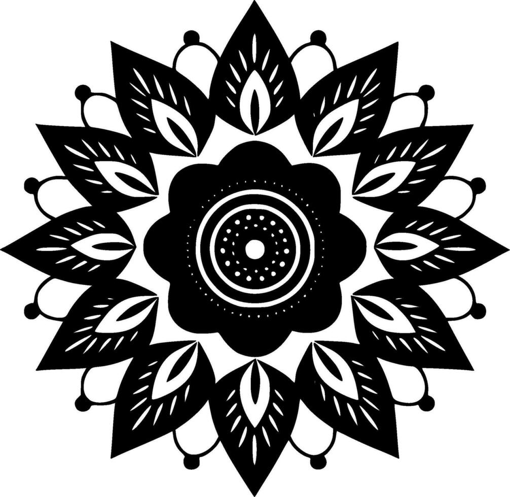 Mandala - High Quality Vector Logo - Vector illustration ideal for T-shirt graphic