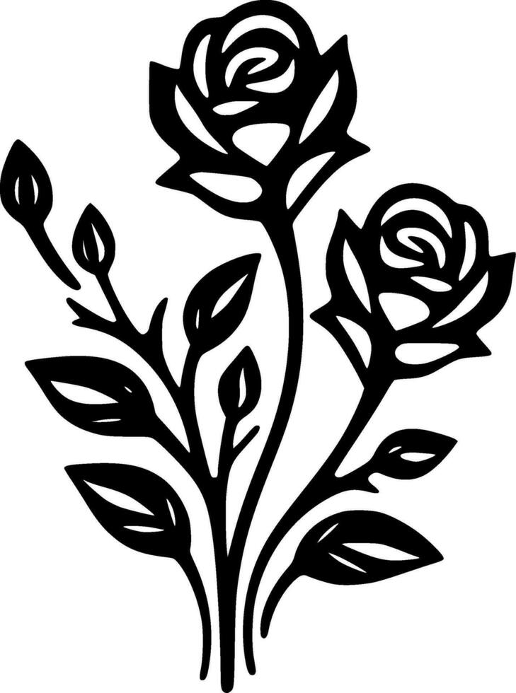 Flowers - High Quality Vector Logo - Vector illustration ideal for T-shirt graphic