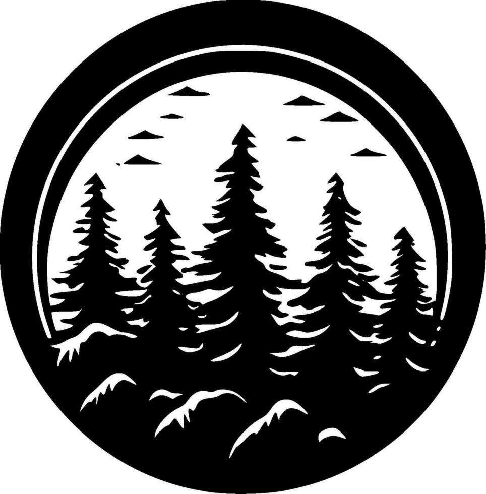 Forest - High Quality Vector Logo - Vector illustration ideal for T-shirt graphic