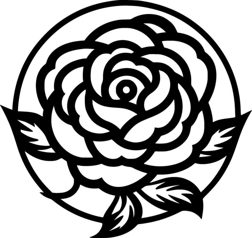 Flower, Minimalist and Simple Silhouette - Vector illustration
