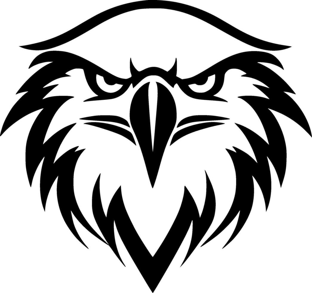 Eagle, Minimalist and Simple Silhouette - Vector illustration