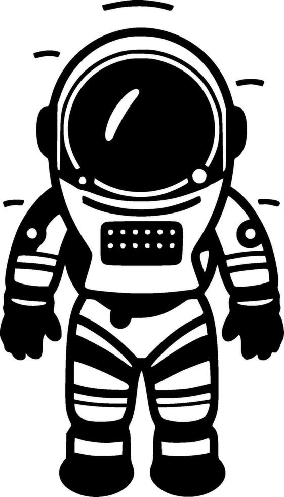 astronauta - minimalista y plano logo - vector ilustración