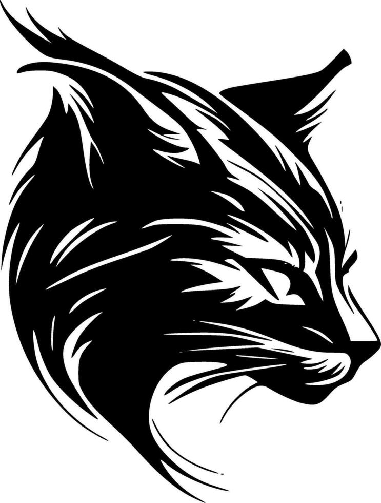 Wildcat - Minimalist and Flat Logo - Vector illustration