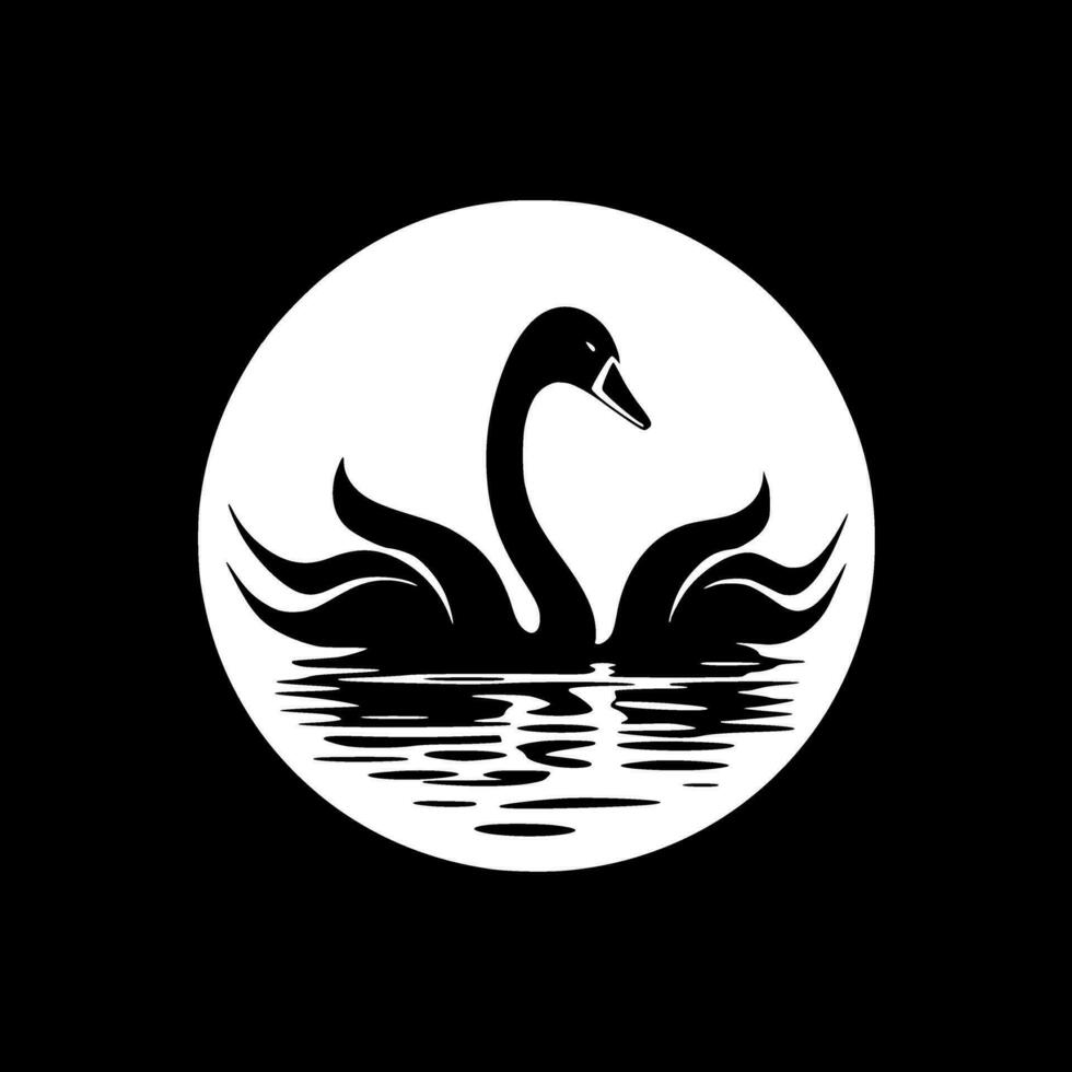Swan - High Quality Vector Logo - Vector illustration ideal for T-shirt graphic