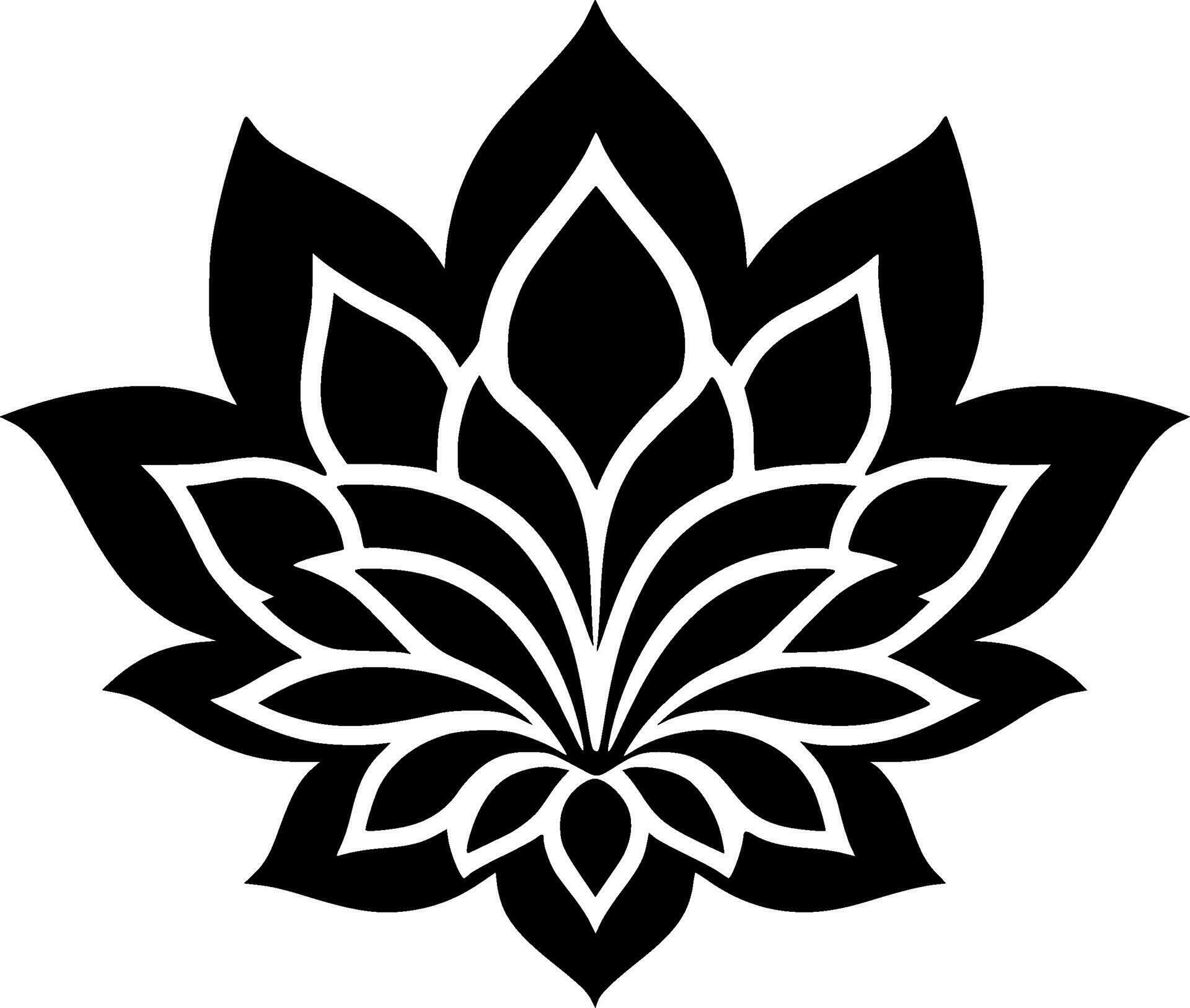 Mandala, Black and White Vector illustration 29365230 Vector Art at