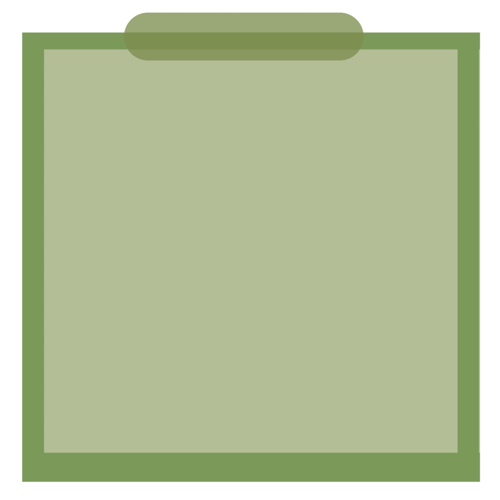 donker groen papier kladblok png