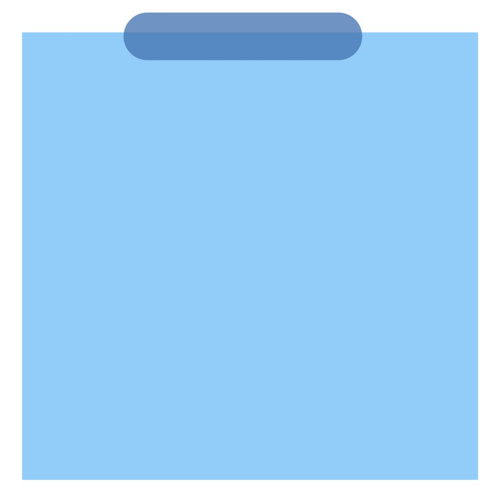 kladblok papier blauw variatie png