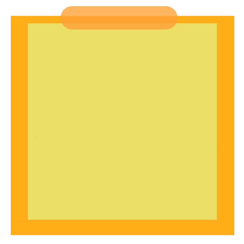 Yellow Paper Notepad 29365345 PNG