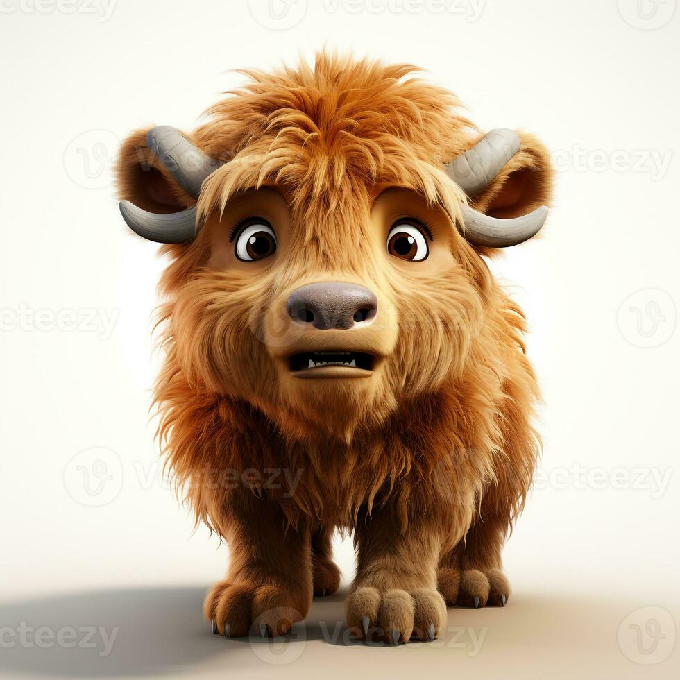 Cute 3D Carton Byson ai photo