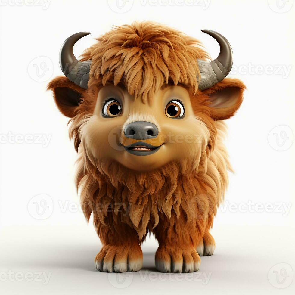 Cute 3D Carton Byson ai photo