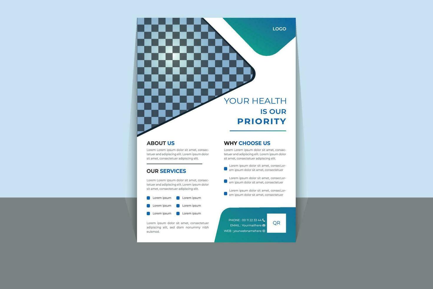 Corporate Business Flayer Template. vector