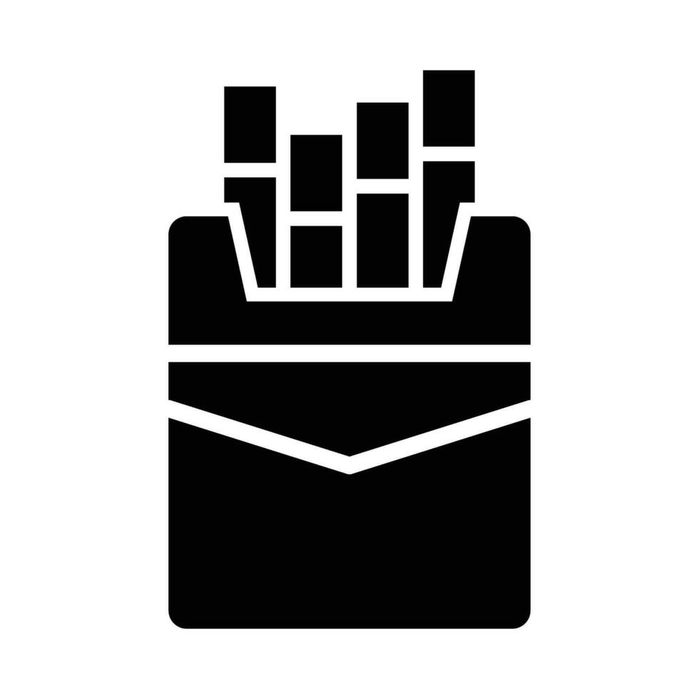 Cigarettes Pack Vector Glyph Icon For Personal And Commercial Use.