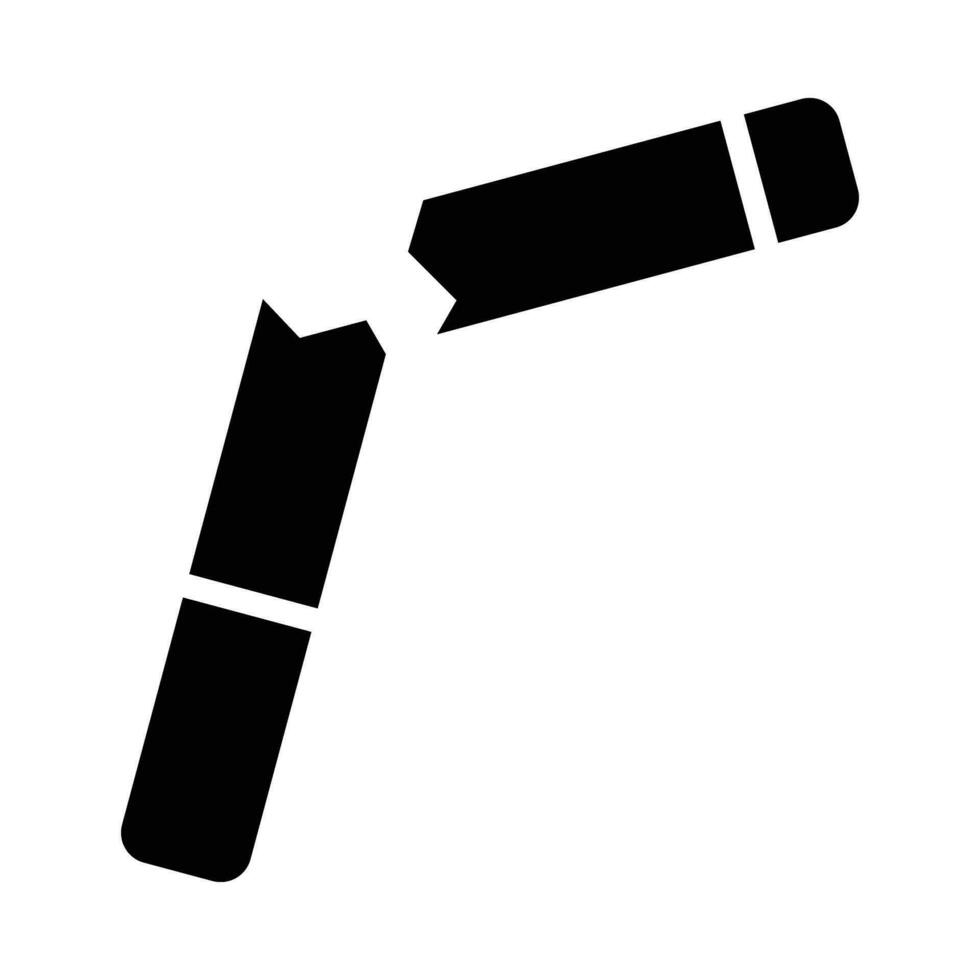 Broken Cigarette Vector Glyph Icon For Personal And Commercial Use.