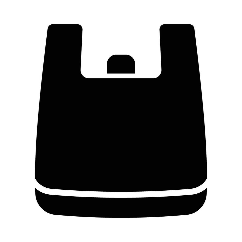Plastic Bag Vector Glyph Icon For Personal And Commercial Use.
