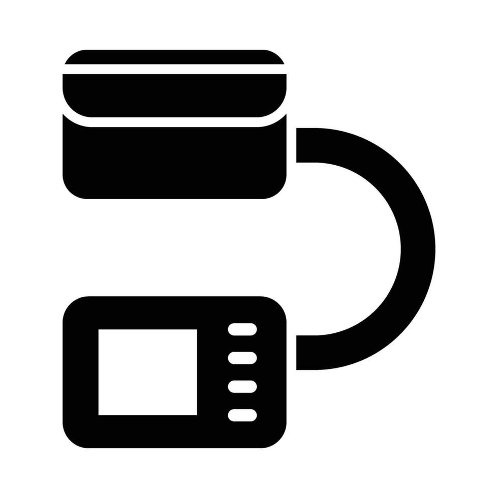 Blood Pressure Vector Glyph Icon For Personal And Commercial Use.