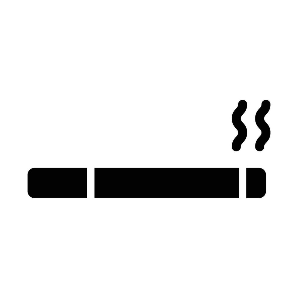 Cigarette Vector Glyph Icon For Personal And Commercial Use.