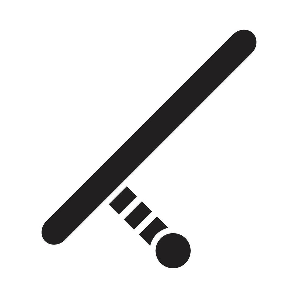 Baton Vector Glyph Icon For Personal And Commercial Use.