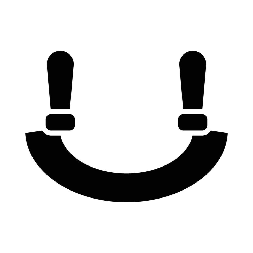 Mezzaluna Vector Glyph Icon For Personal And Commercial Use.
