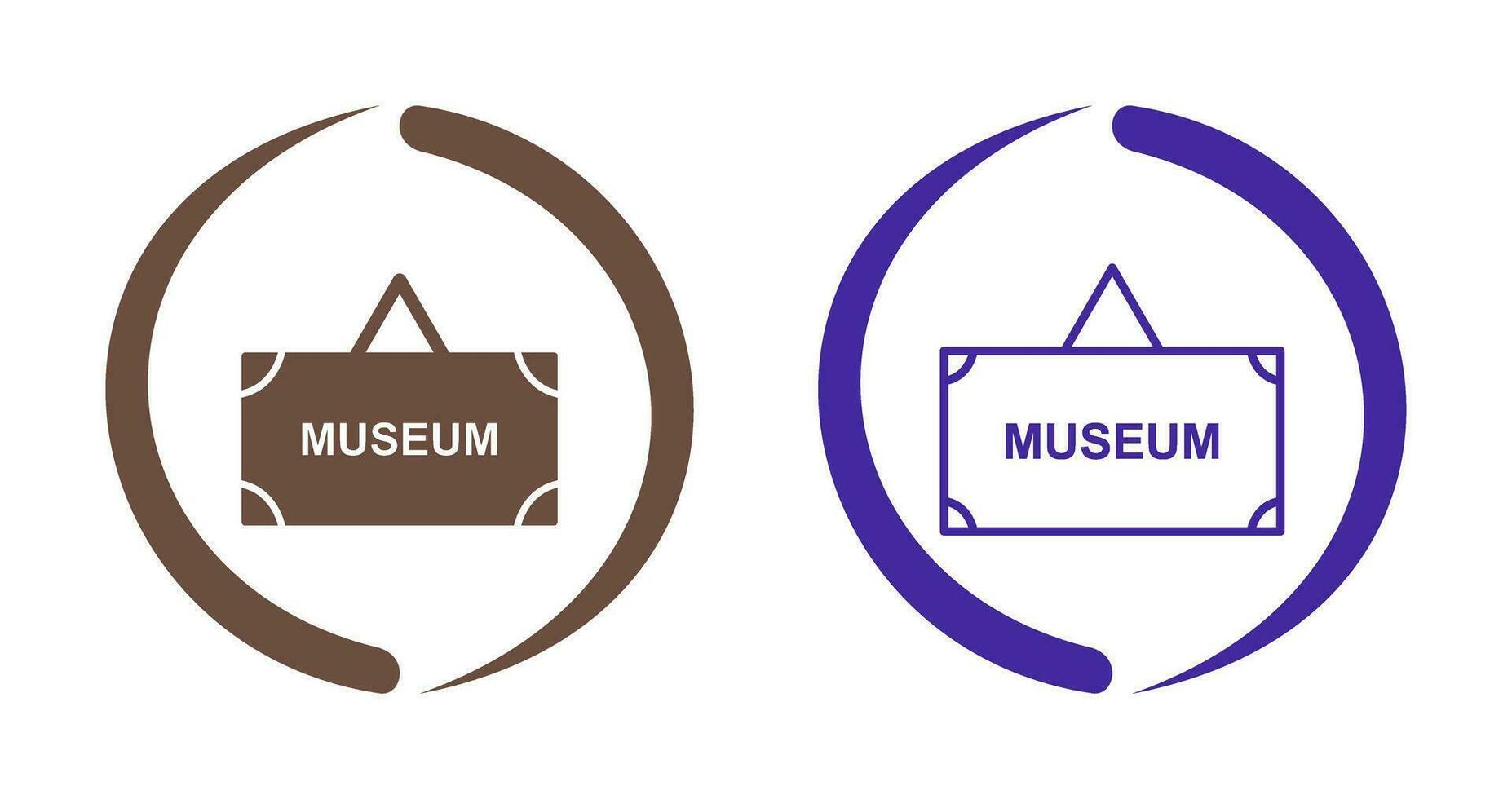 Museum Tag Vector Icon